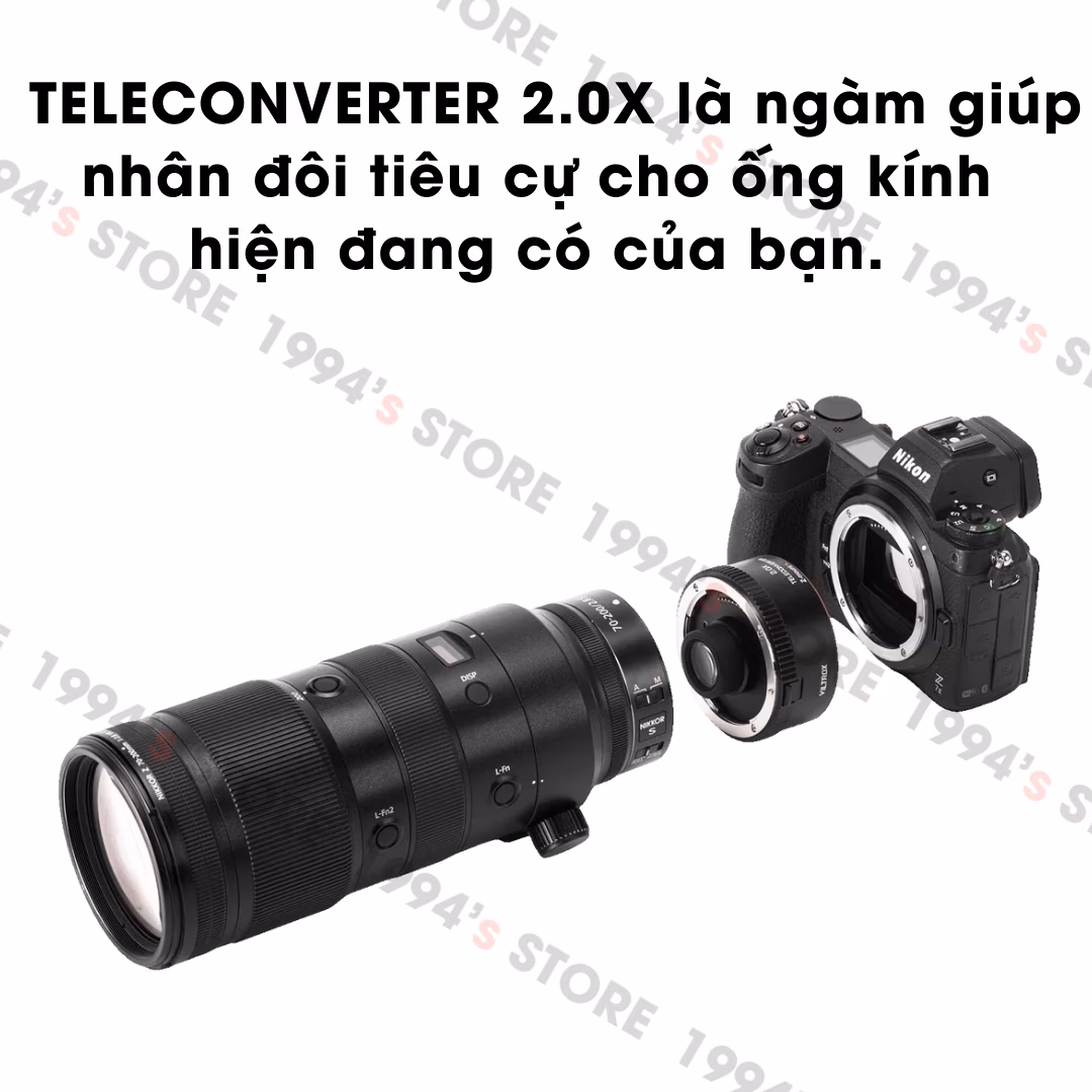 Ngàm Chuyển Viltrox TELECONVERTER 2.0X Cho Sony E / Nikon Z - Nhân Đôi Tiêu Cự - Bảo Hành 12 Tháng