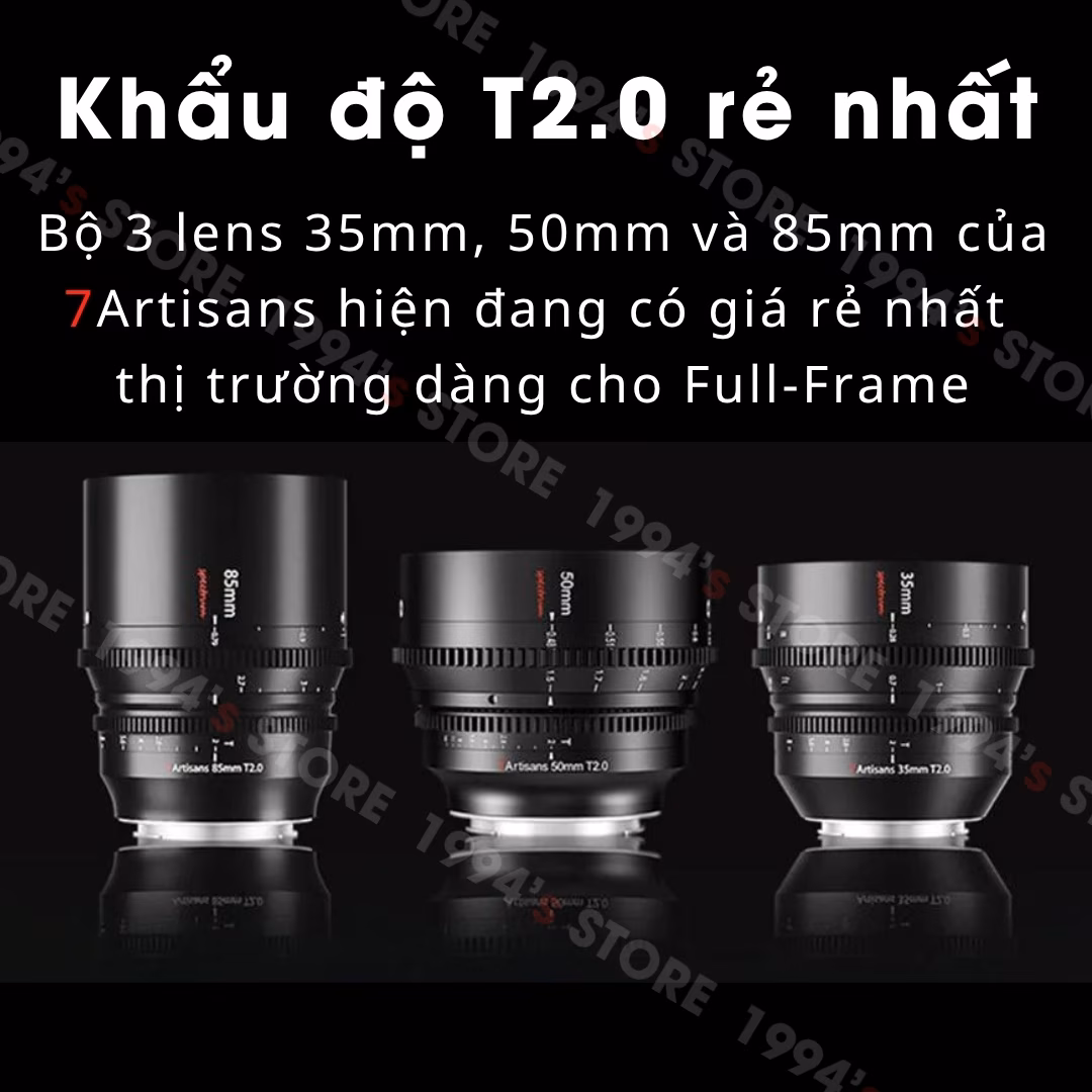 Lens quay phim 7Artisans 50mm T2.0 Spectrum