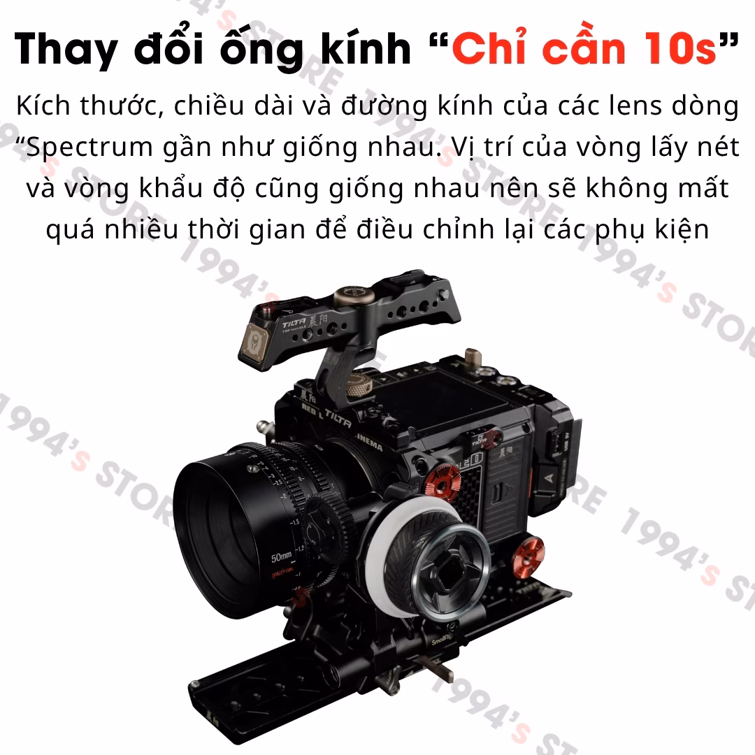 Lens Cine 7Artisans 50mm T2.0 cho Canon RF