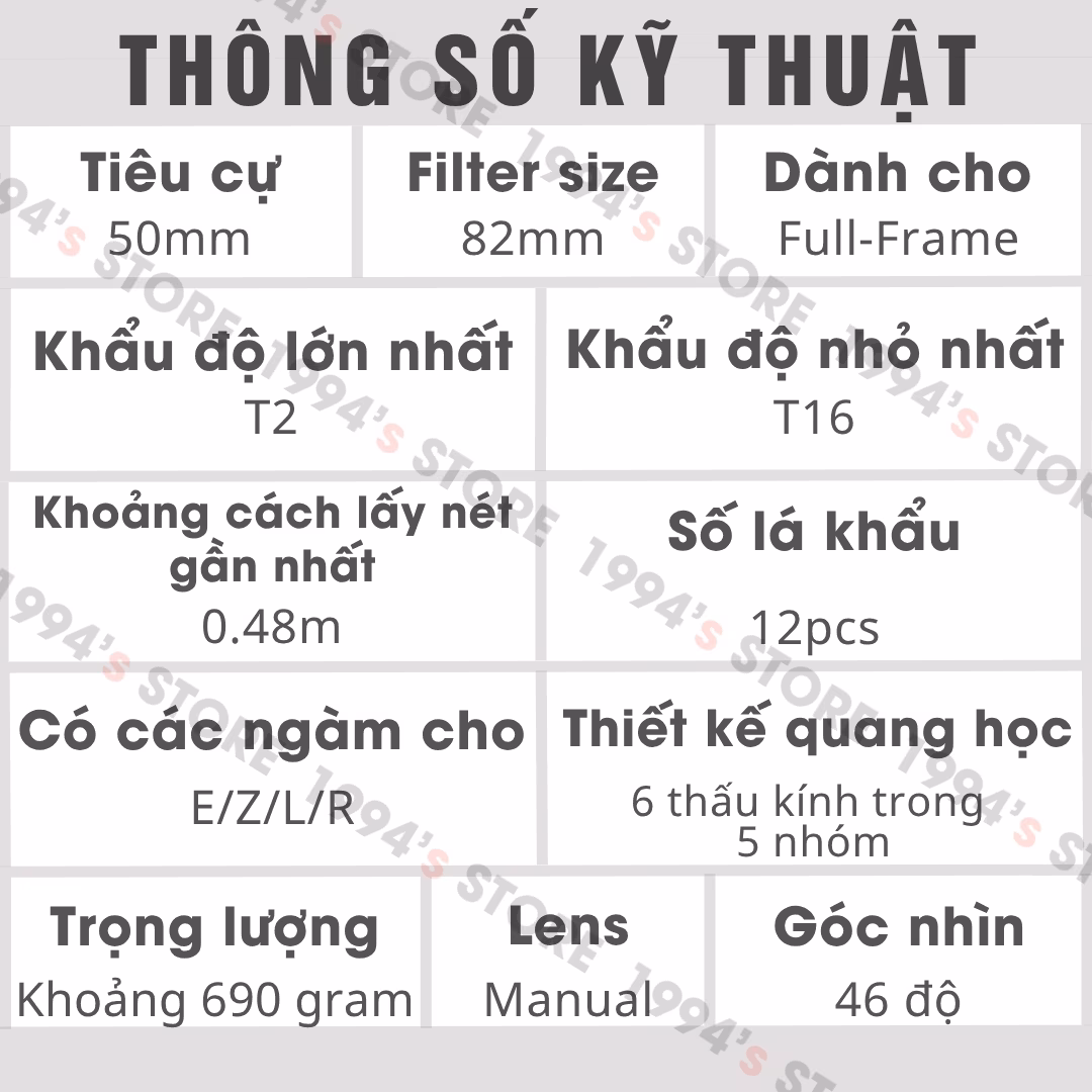 Lens Cine 7Artisans không bị hiện tượng thở (Focus Breathing)