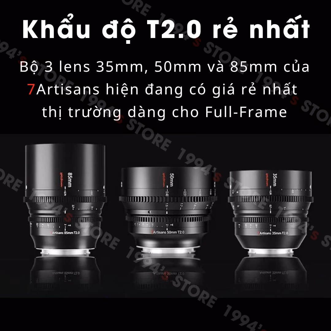Ống kính 7Artisans 85mm T2.0 Spectrum Cine cho Sony/Nikon/Canon/Leica