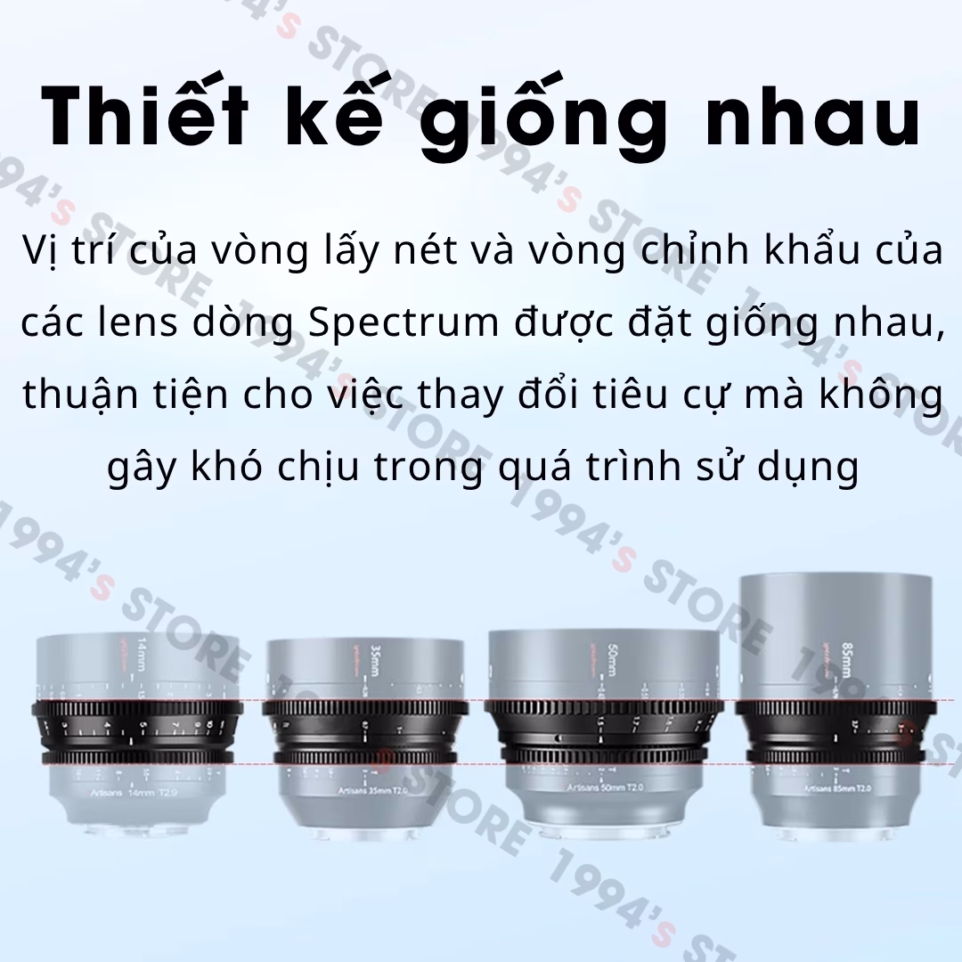 Ống kính 7Artisans 85mm T2.0 Spectrum Cine cho Sony/Nikon/Canon/Leica