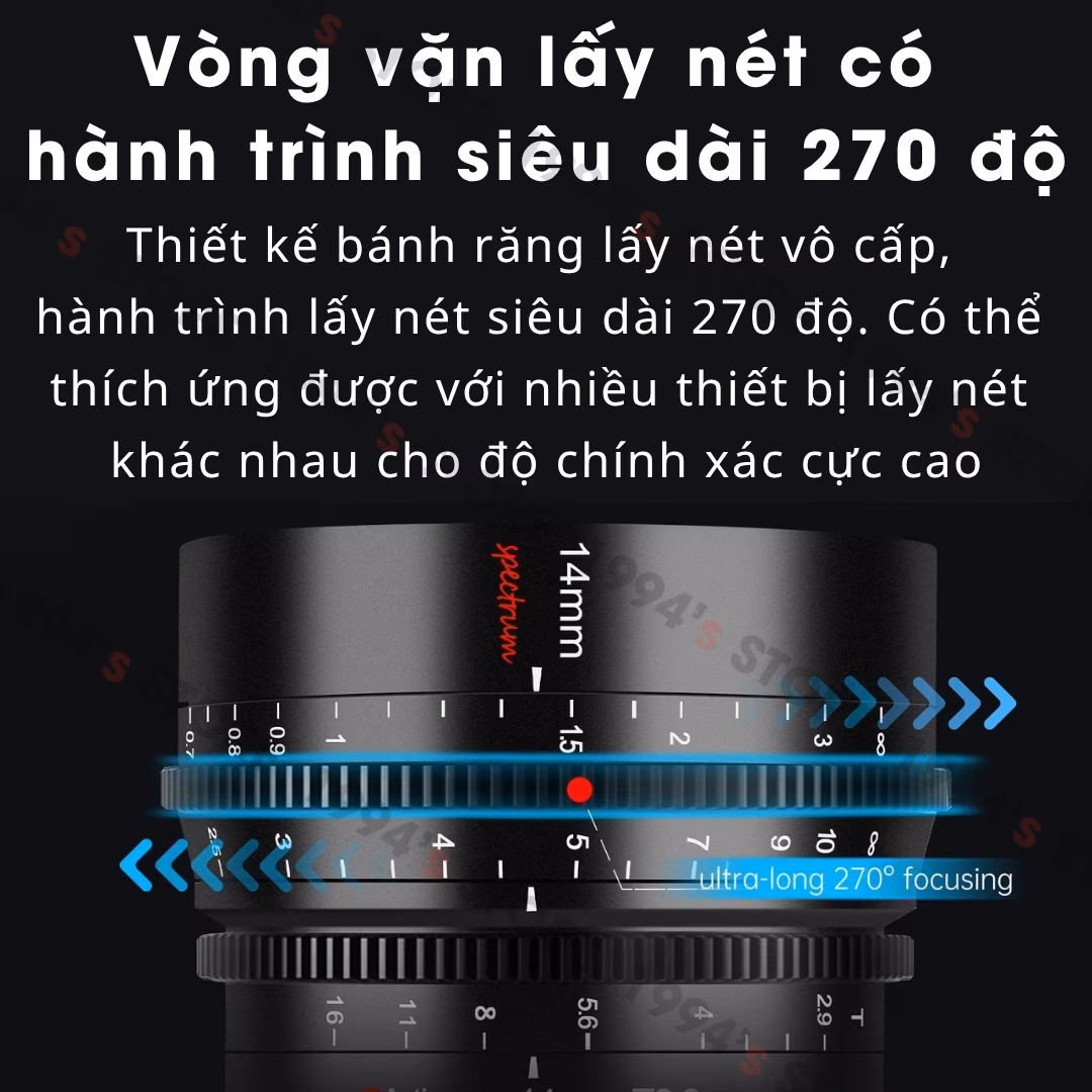 7Artisans 14mm T2.9 Spectrum Cine Full-Frame Chính Hãng