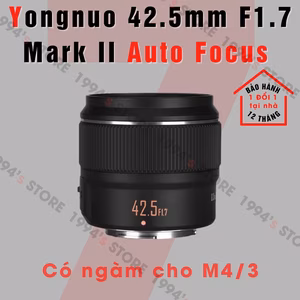 Ống kính Yongnuo 42.5mm F1.7 Mark II AF For M43 Olympus/Panasonic