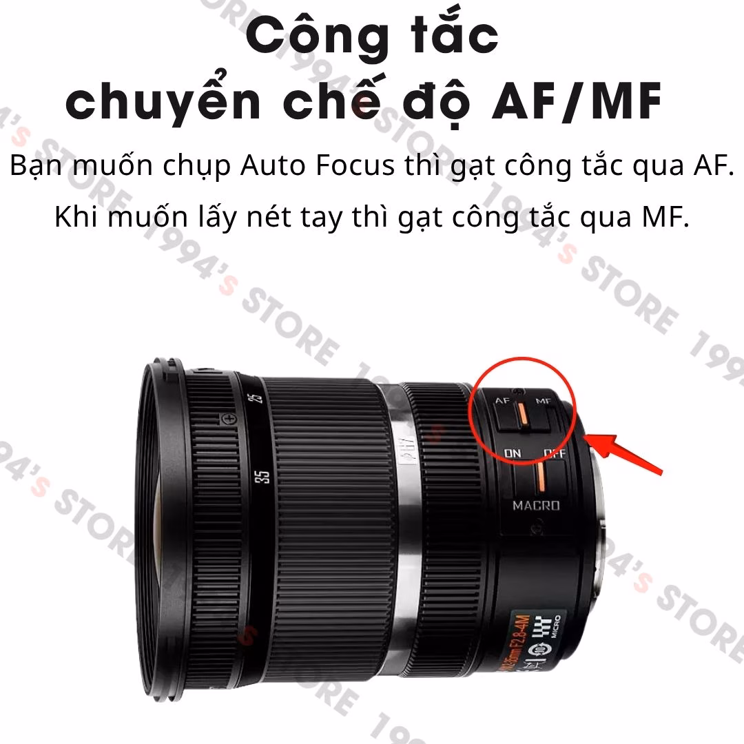 Ống kính Yongnuo 12-35mm F2.8-F4 Lens Zoom Auto Focus cho Olympus, Panasonic, Lumix ngàm M4/3