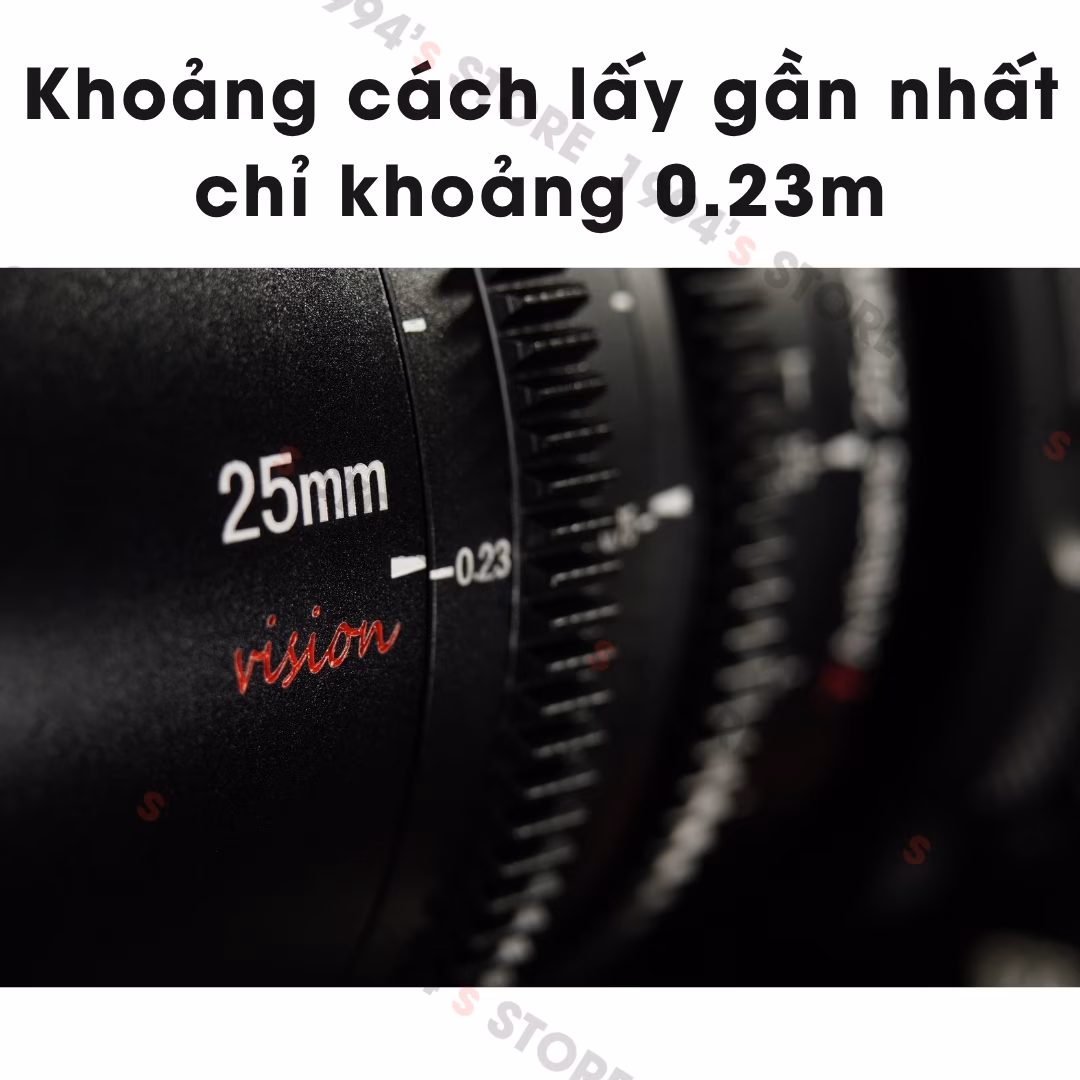 Ống kính quay phim 25mm xóa phông tốt