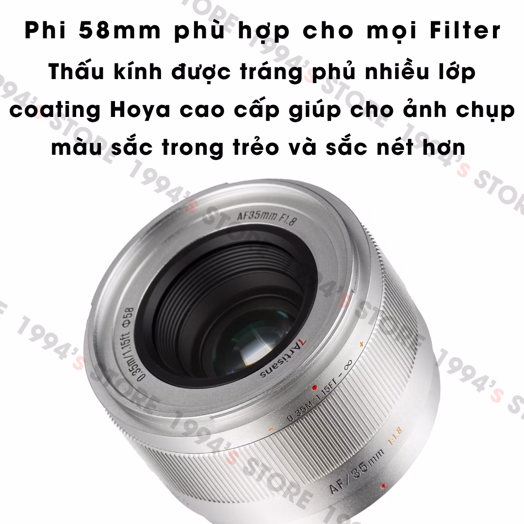 Ống kính 7Artisans 35mm F1.8 AF Lite cho Sony/Fujifilm/Nikon