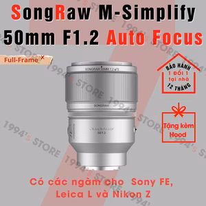 Ống kính SongRaw M-Simplify 50mm F1.2 AF Full-Frame Sony/Nikon Z/Leica L