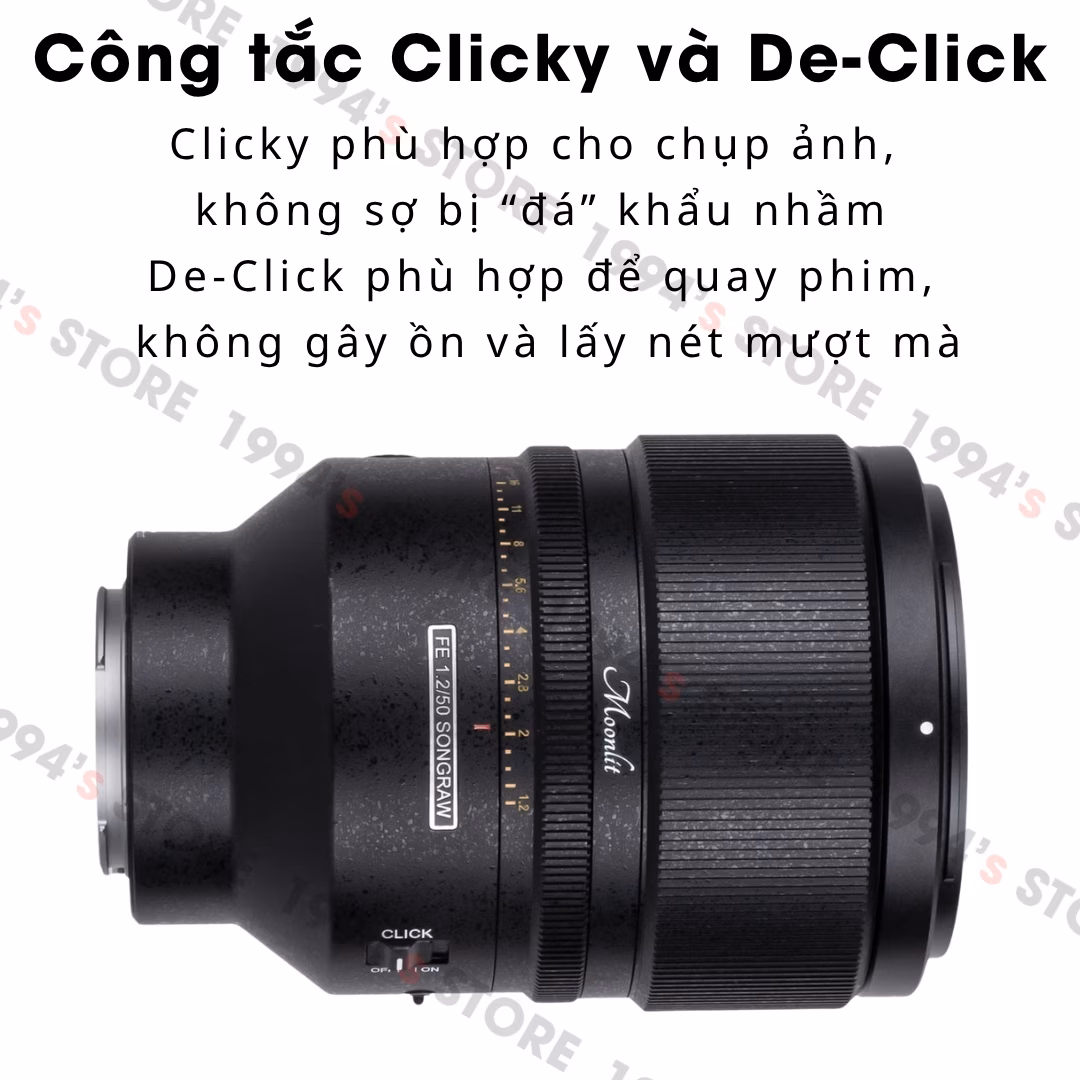 Ống kính SongRaw Moonlit 50mm F1.2 AF Full-Frame Sony/Nikon Z/Leica L