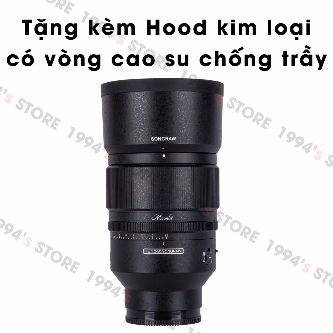 Ống kính SongRaw Moonlit 50mm F1.2 AF Full-Frame Sony/Nikon Z/Leica L