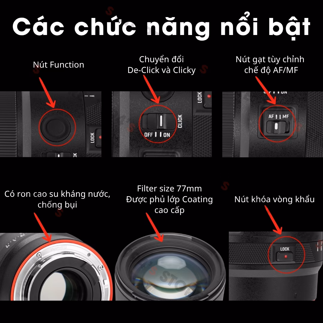Ống kính Vistilen 85mm F1.4 MIX II AF Full-Frame - Lens chân dung khẩu độ lớn cho Canon R/RF
