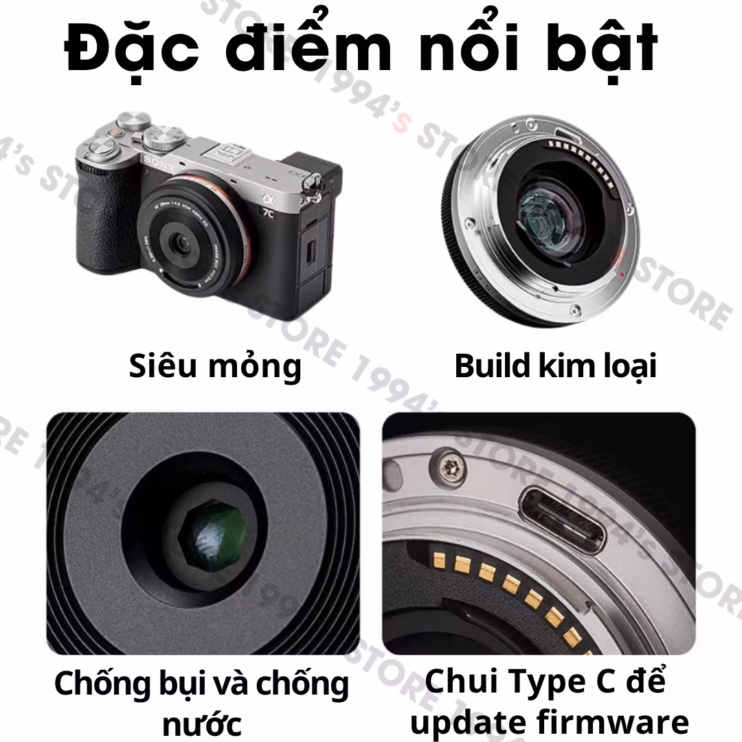 Ống Kính Viltrox 28mm F4.5 AF Chip Cho Sony E, Nikon Z, Fujifilm X và Leica L