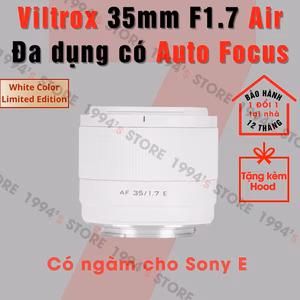 Ống kính Viltrox AF 35mm F1.7 Air AF White Limited Edition (Màu Trắng) cho Sony E
