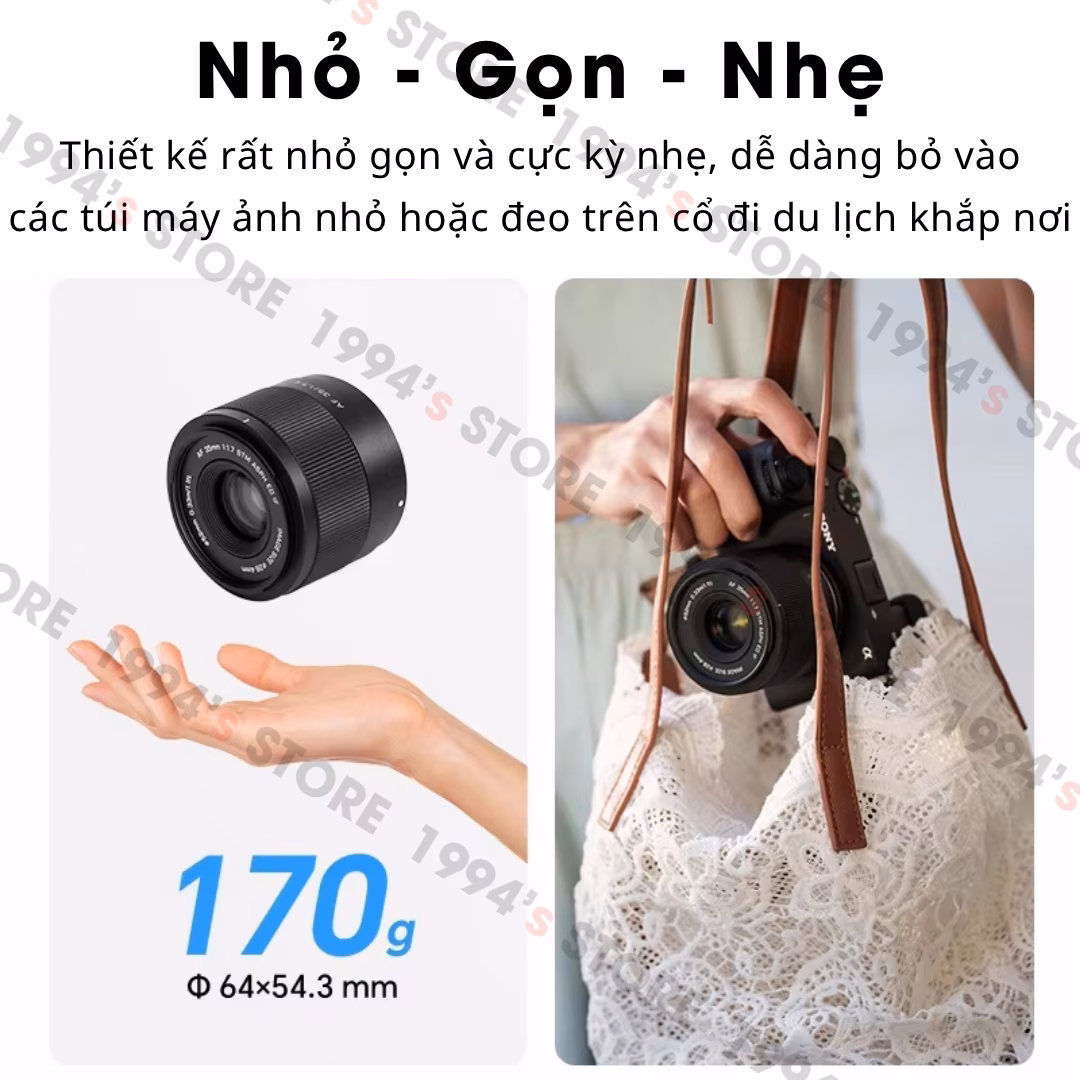 Ống kính Viltrox 35mm F1.7 Air AF White Limited Edition (Màu Trắng) cho Sony E