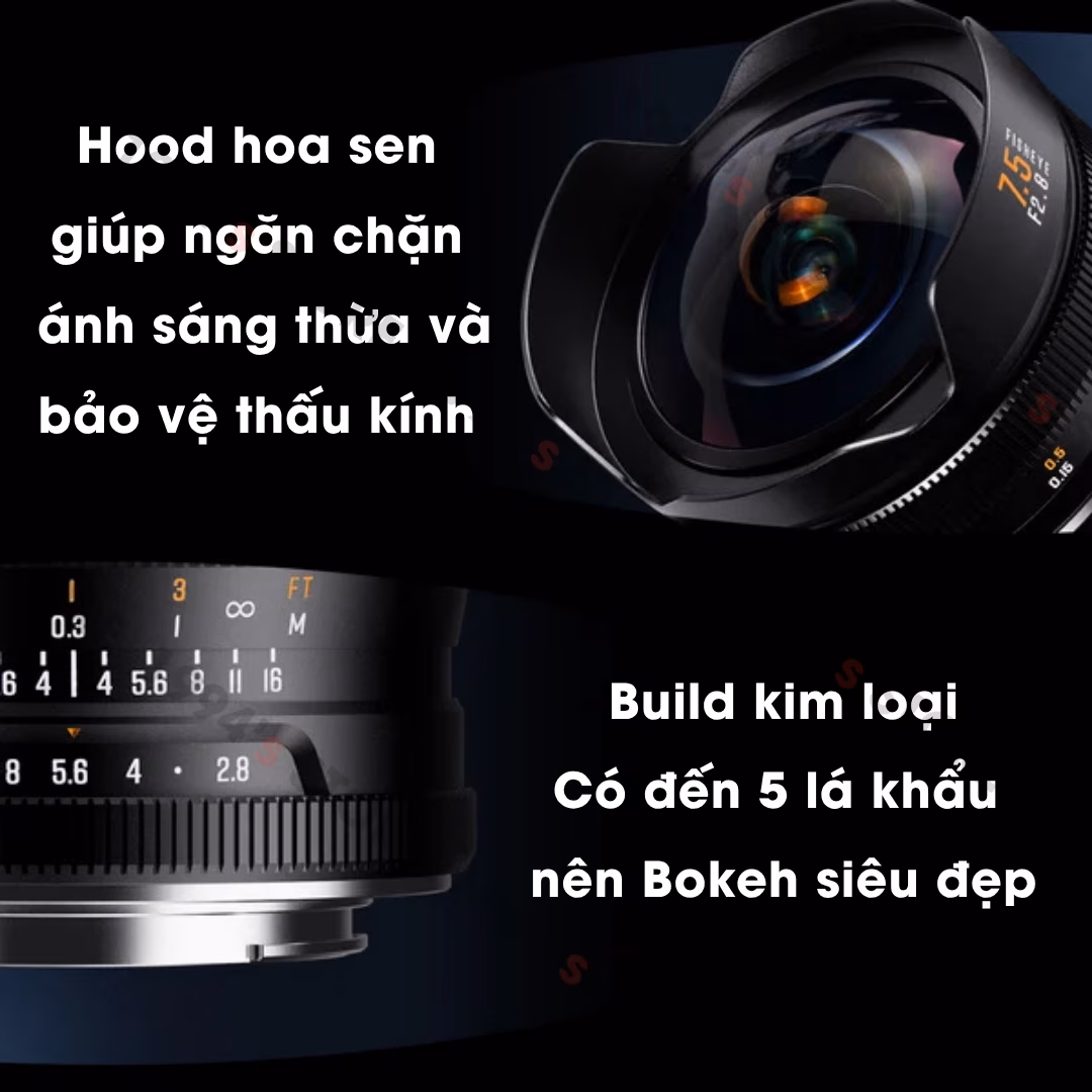 đánh giá brightin star 7.5mm f2.8 mark iv