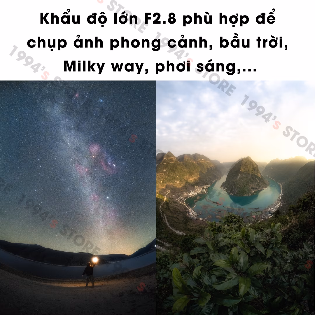 Ống kính Brightin Star 7.5mm F2.8 Mark IV Fisheye cho X/E/EOSM/R/M43/Z