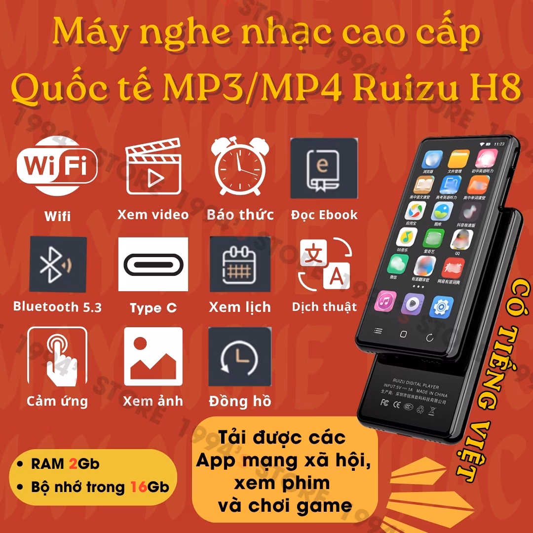 Ruizu H8 Máy Nghe Nhạc
