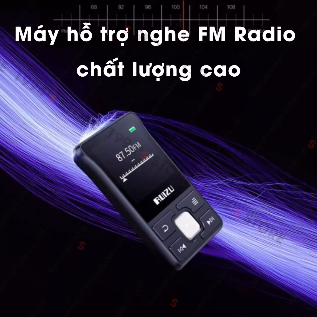 Máy Nghe Nhạc Bluetooth Ruizu X55 Thể Thao Kẹp Áo Chạy Bộ Gym 8GB