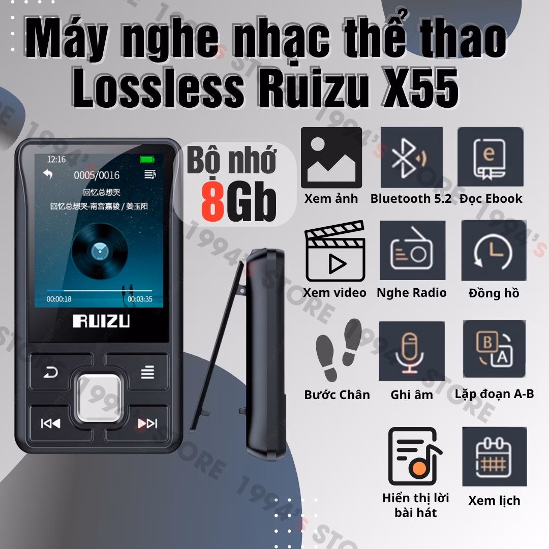 máy nghe nhạc ruizu x55