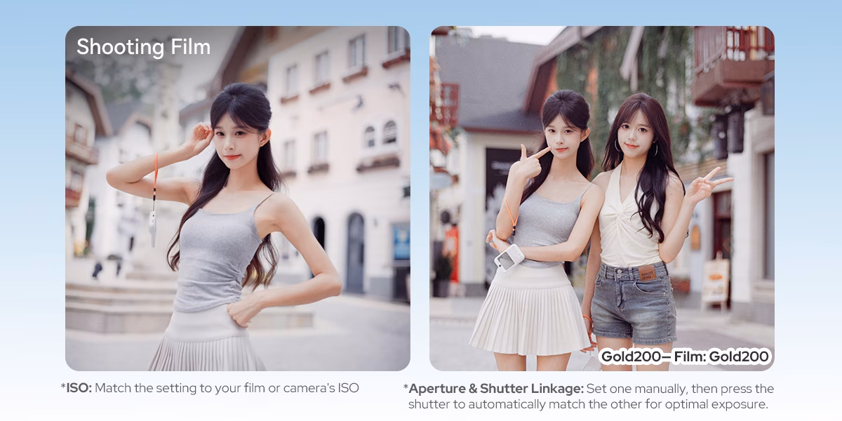 Máy Ảnh Mini Godox C100 Kính Ngắm Trong Suốt - Tích Hợp Máy Đo Sáng Cho Máy Phim