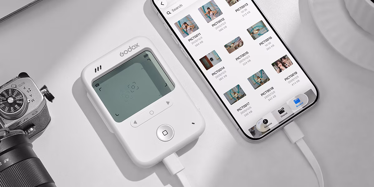 Máy Ảnh Mini Godox C100 Kính Ngắm Trong Suốt - Tích Hợp Máy Đo Sáng Cho Máy Phim
