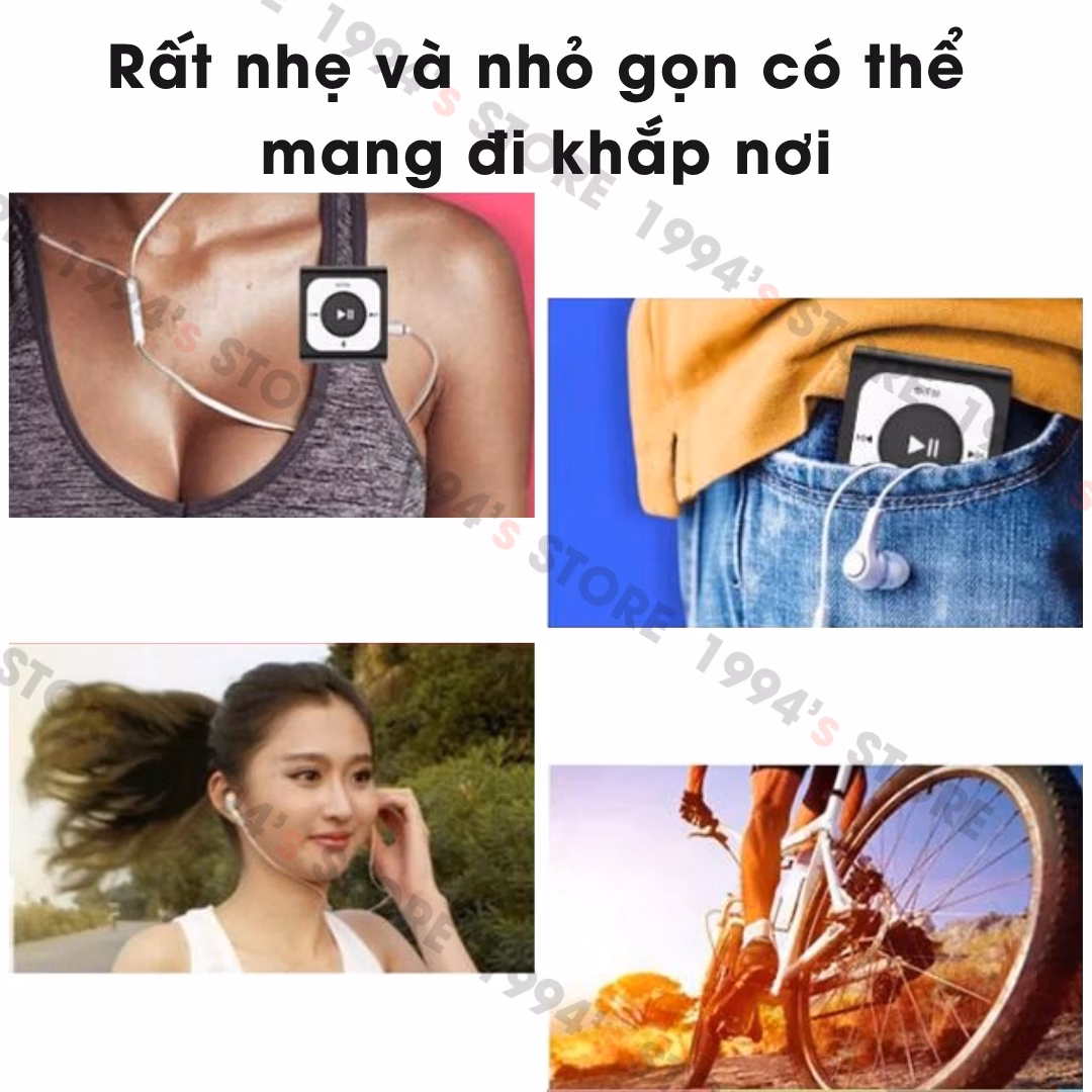 máy mp3 kẹp áo mini