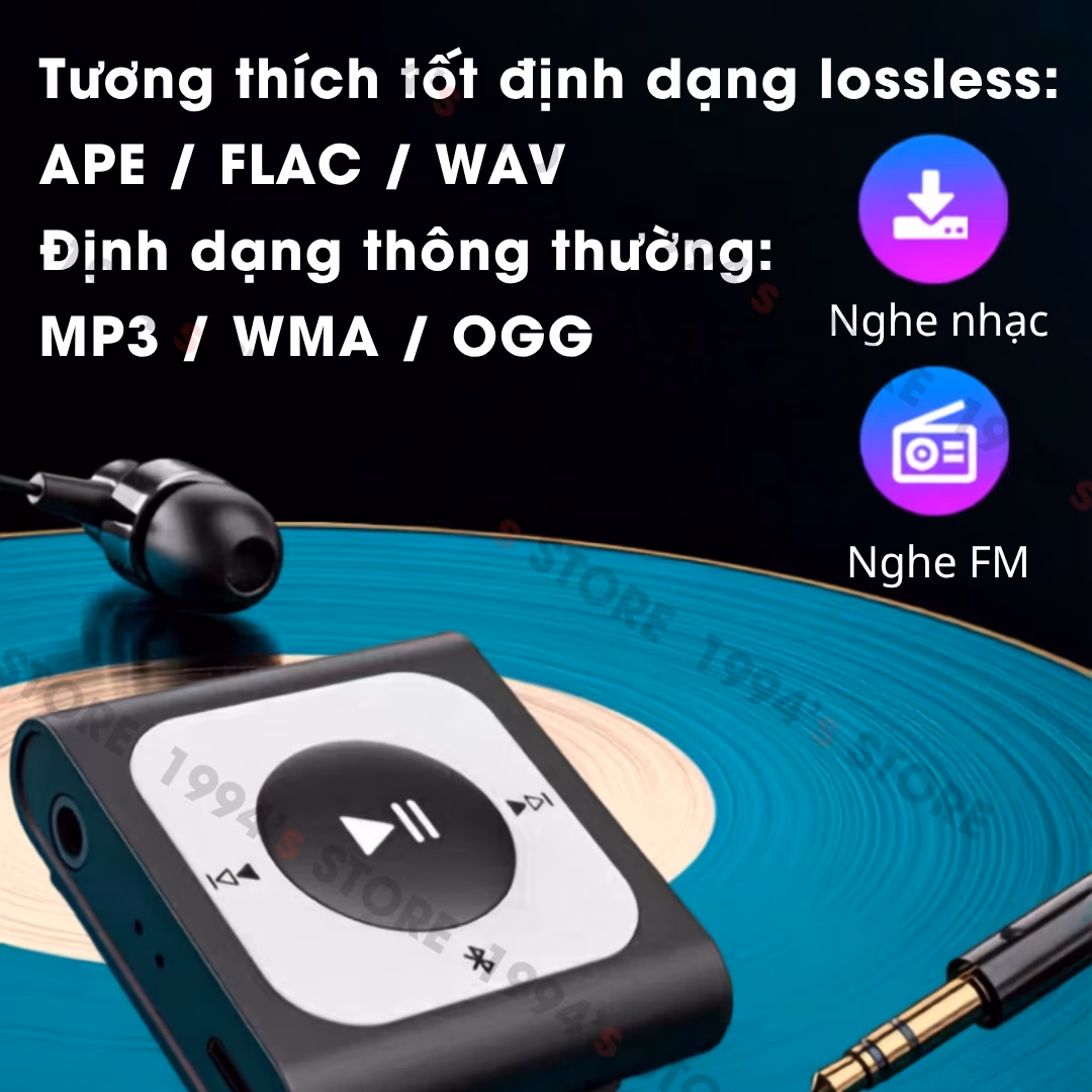 máy nghe nhạc kẹp áo siêu nhẹ