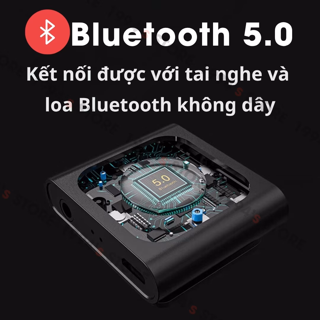 Máy Nghe Nhạc Thể Thao Ruizu X66 Bluetooth | Có Kẹp Áo Tiện Lợi, Siêu Nhẹ 15g