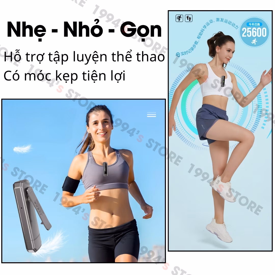 Máy Nghe Nhạc Thể Thao Ghi Âm Ruizu X80 | Hỗ Trợ Học Tiếng Anh, Lặp Đoạn A-B