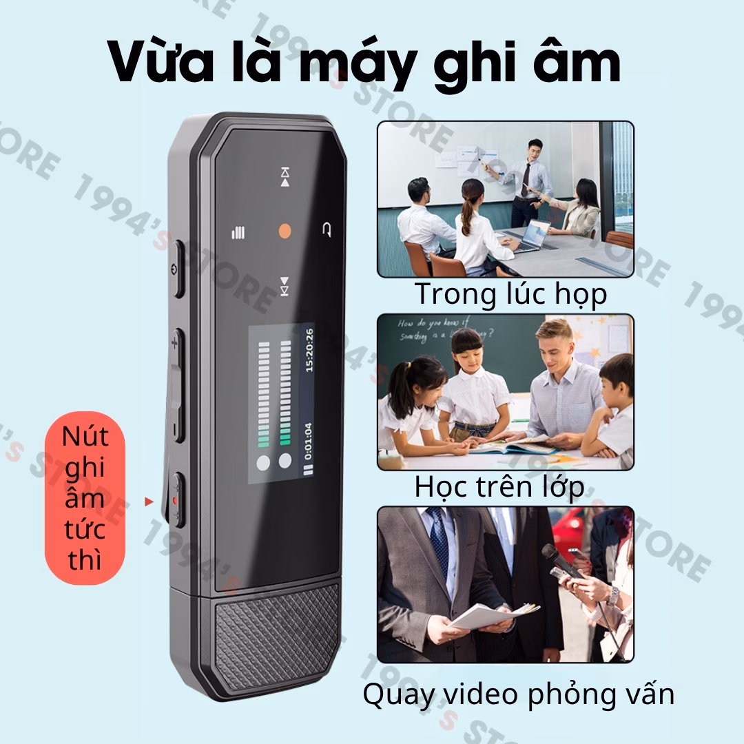 Máy Nghe Nhạc Thể Thao Ghi Âm Ruizu X80 | Hỗ Trợ Học Tiếng Anh, Lặp Đoạn A-B