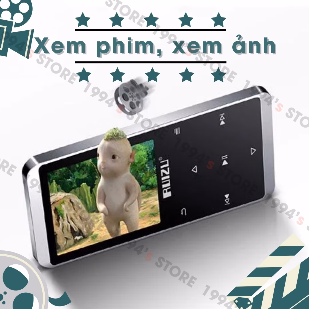 Máy Nghe Nhạc Bluetooth Ruizu D02 Có Loa Ngoài - Học Tiếng Anh