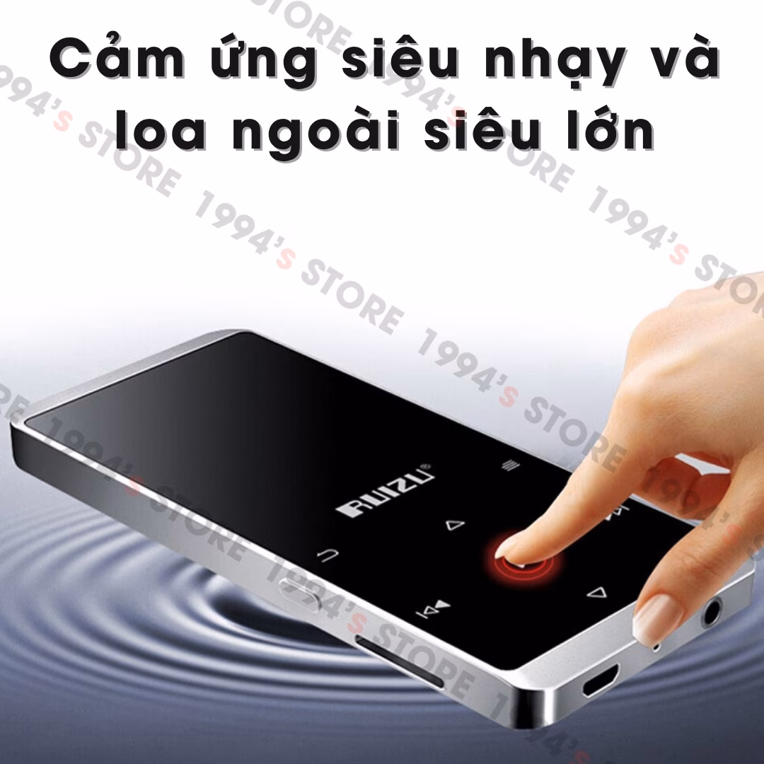 Máy Nghe Nhạc Bluetooth Ruizu D02 Có Loa Ngoài - Học Tiếng Anh