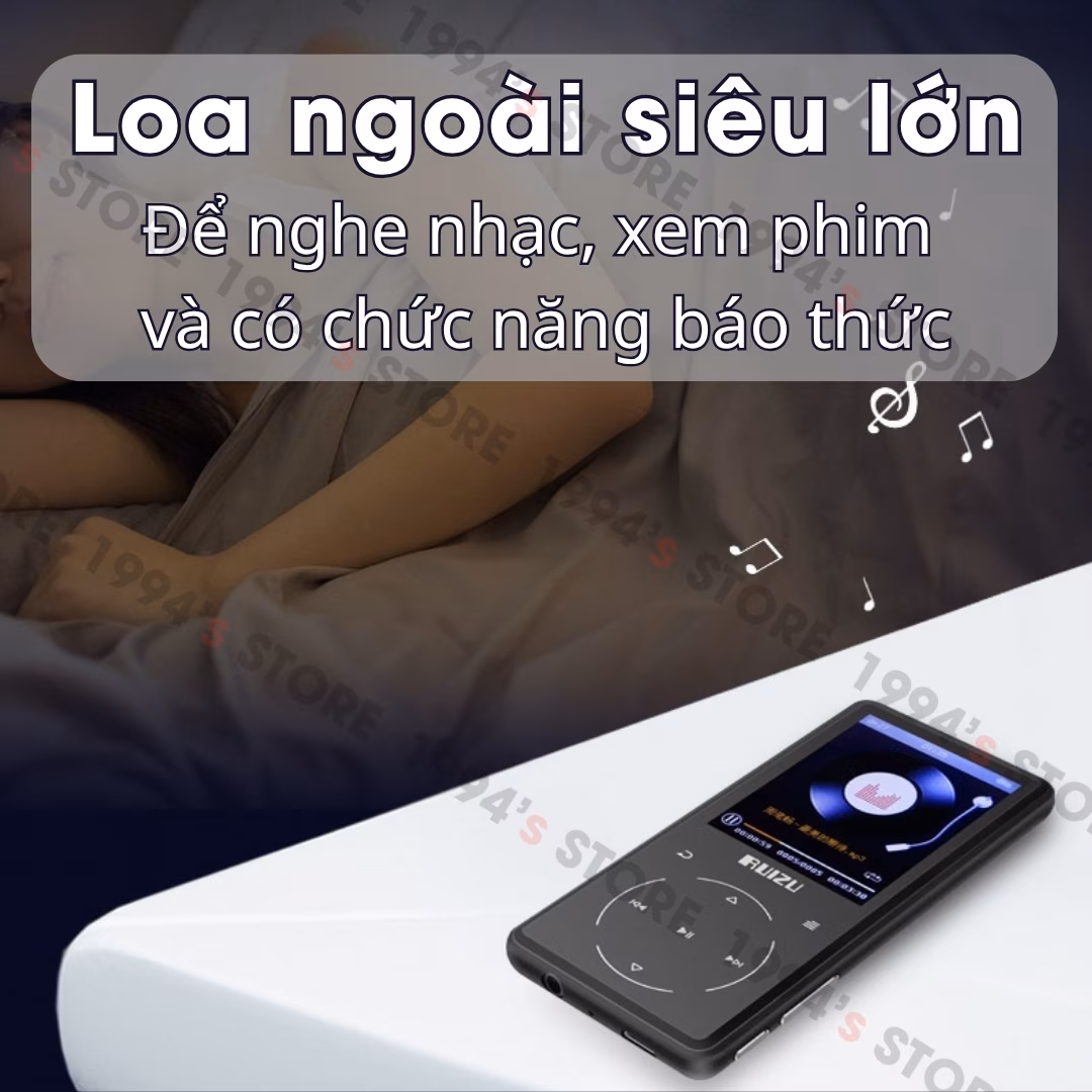 Máy Nghe Nhạc Học Tiếng Anh Ruizu D16 32Gb Màn Hình 2.4 Inch | Lặp Đoạn A-B