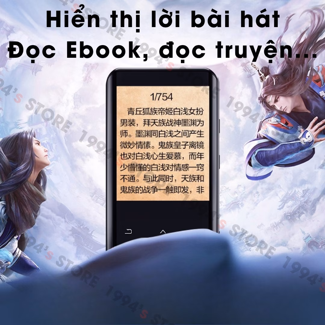 Máy Nghe Nhạc Học Tiếng Anh Ruizu D25 | Lặp Đoạn A-B, Có Loa Ngoài