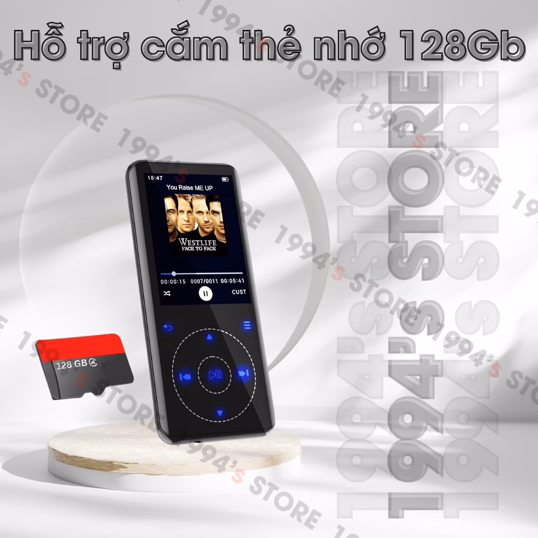 Máy Nghe Nhạc Học Tiếng Anh Ruizu D25 | Lặp Đoạn A-B, Có Loa Ngoài