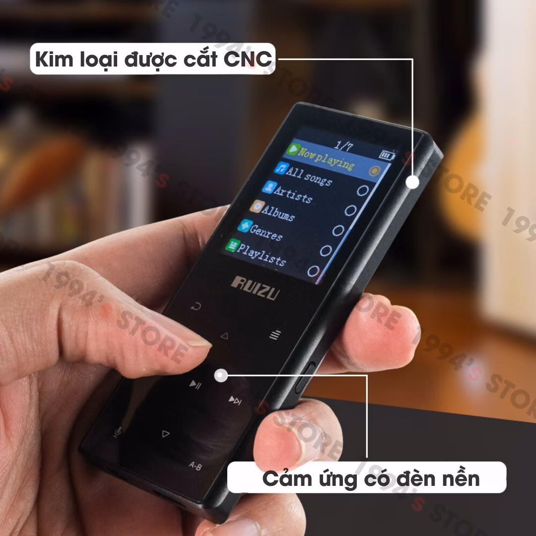 Máy Nghe Nhạc MP3 Ruizu D29 Có Loa Ngoài Lặp Đoạn A-B Học Tiếng Anh 8GB