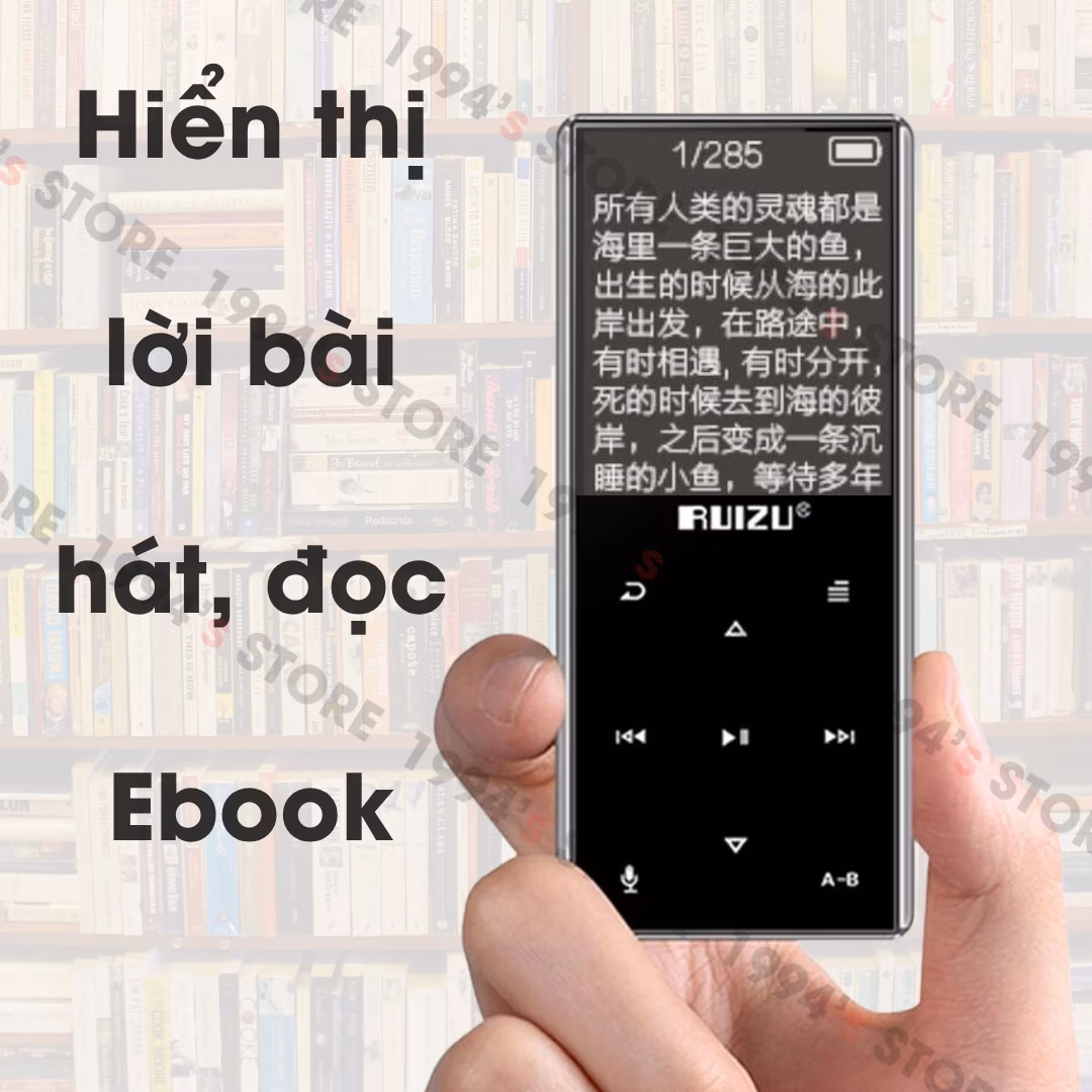 Máy Nghe Nhạc MP3 Ruizu D29 Có Loa Ngoài Lặp Đoạn A-B Học Tiếng Anh 8GB