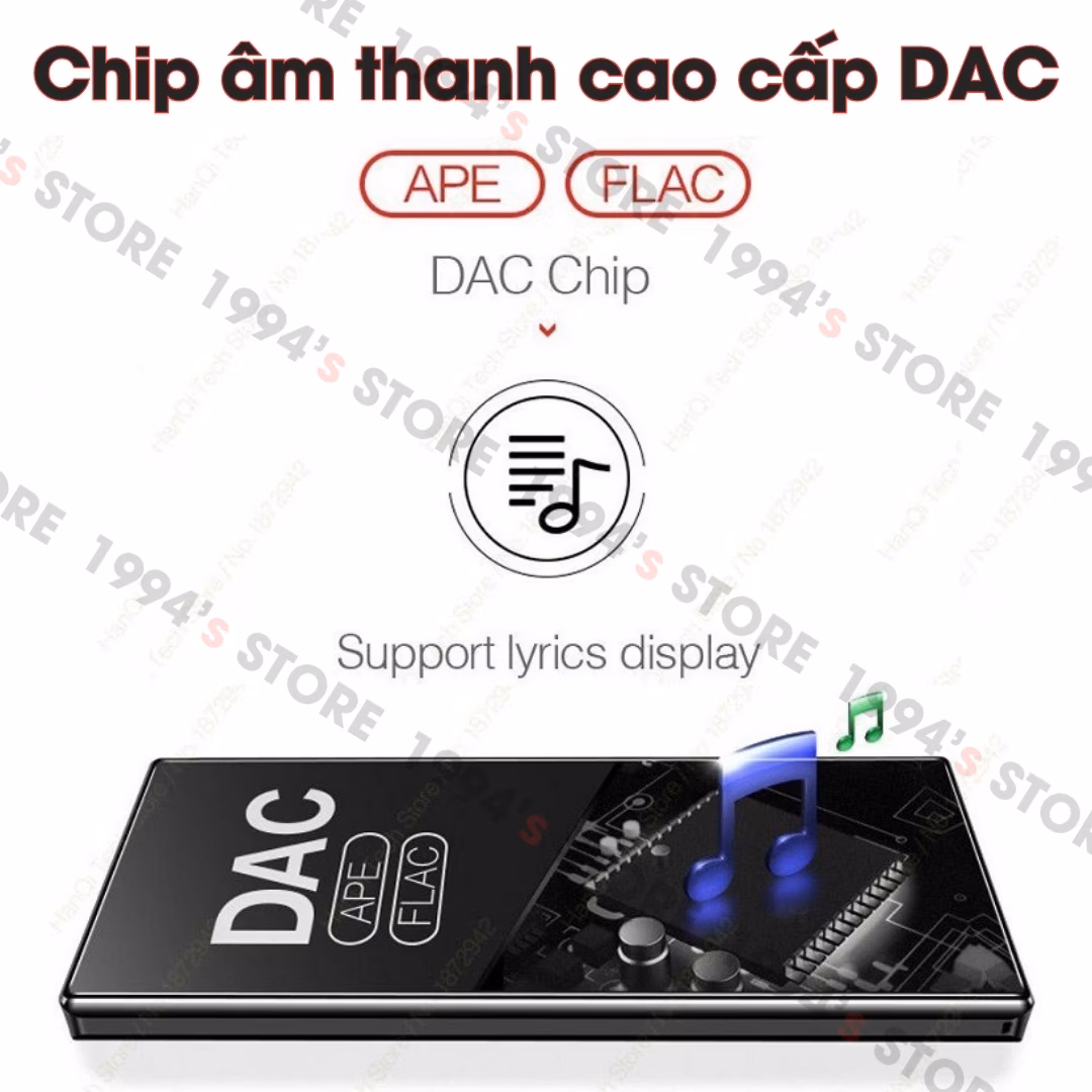 Máy Nghe Nhạc MP3 Ruizu D29 Có Loa Ngoài Lặp Đoạn A-B Học Tiếng Anh 8GB