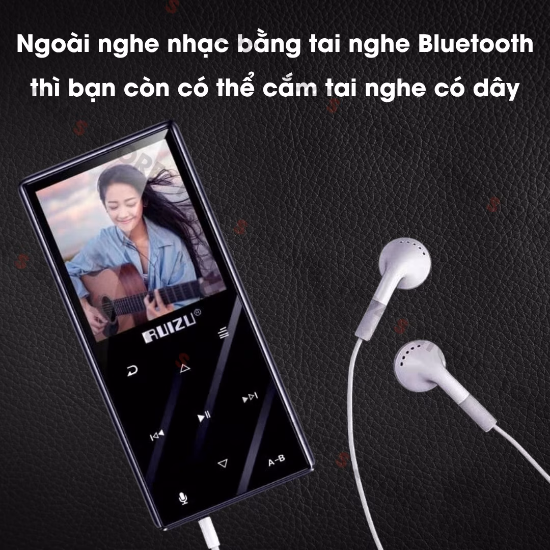 Máy Nghe Nhạc MP3 Ruizu D29 Có Loa Ngoài Lặp Đoạn A-B Học Tiếng Anh 8GB