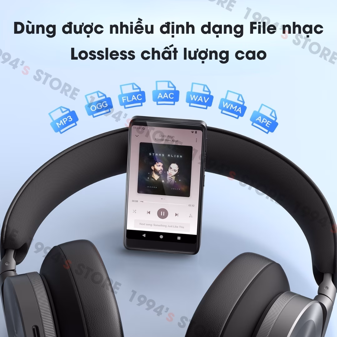 máy nghe nhạc kết nối wifi tải app