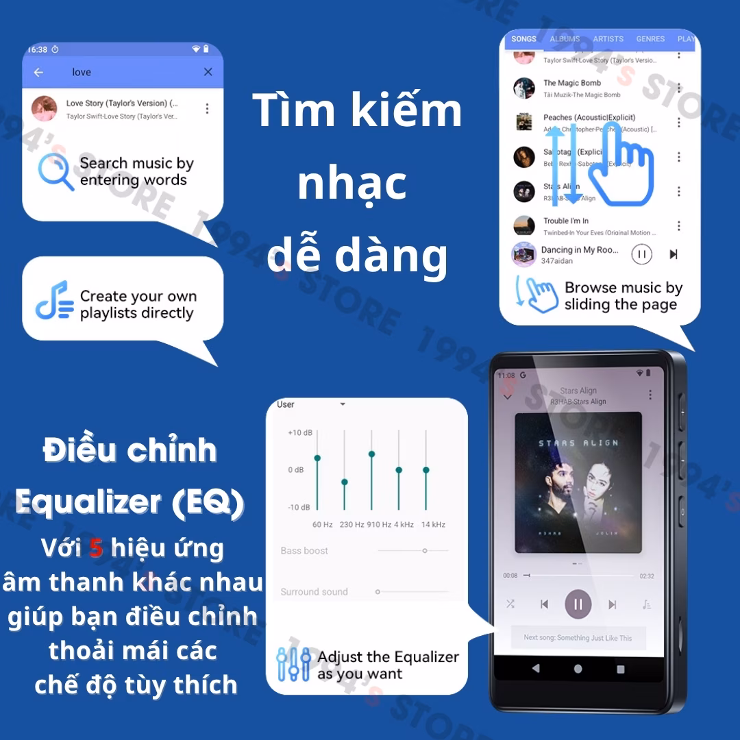 ruizu d65 hỗ trợ bluetooth và wifi