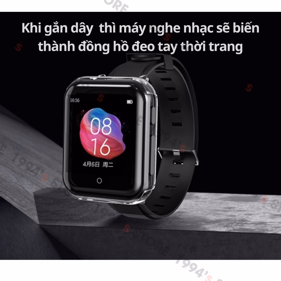 Máy Nghe Nhạc Thể Thao Ruizu M8 Đeo Tay | Đếm Bước Chân, Loa Ngoài