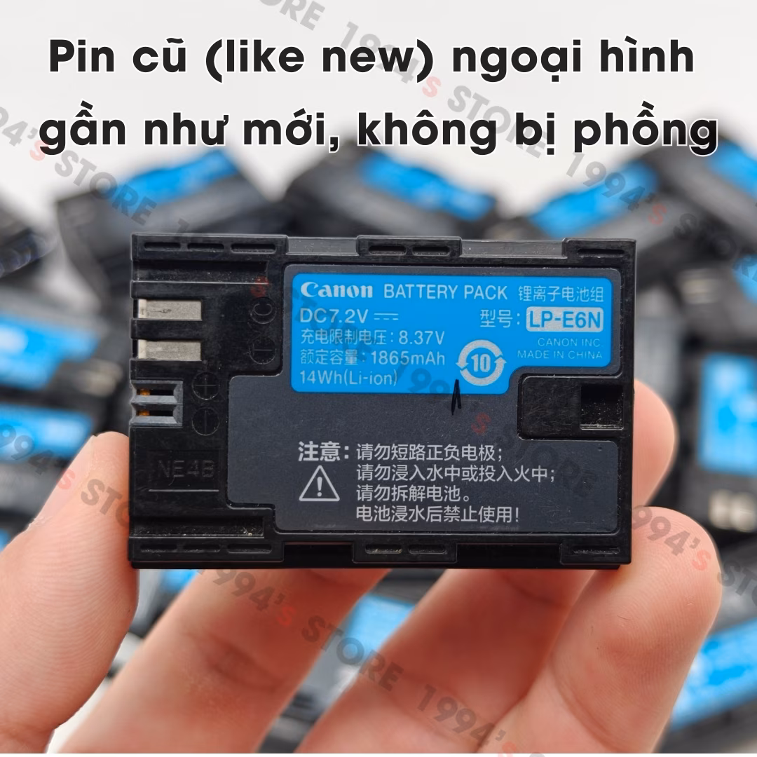 Pin Canon LP-E6N bóc máy độ mới trên 95%