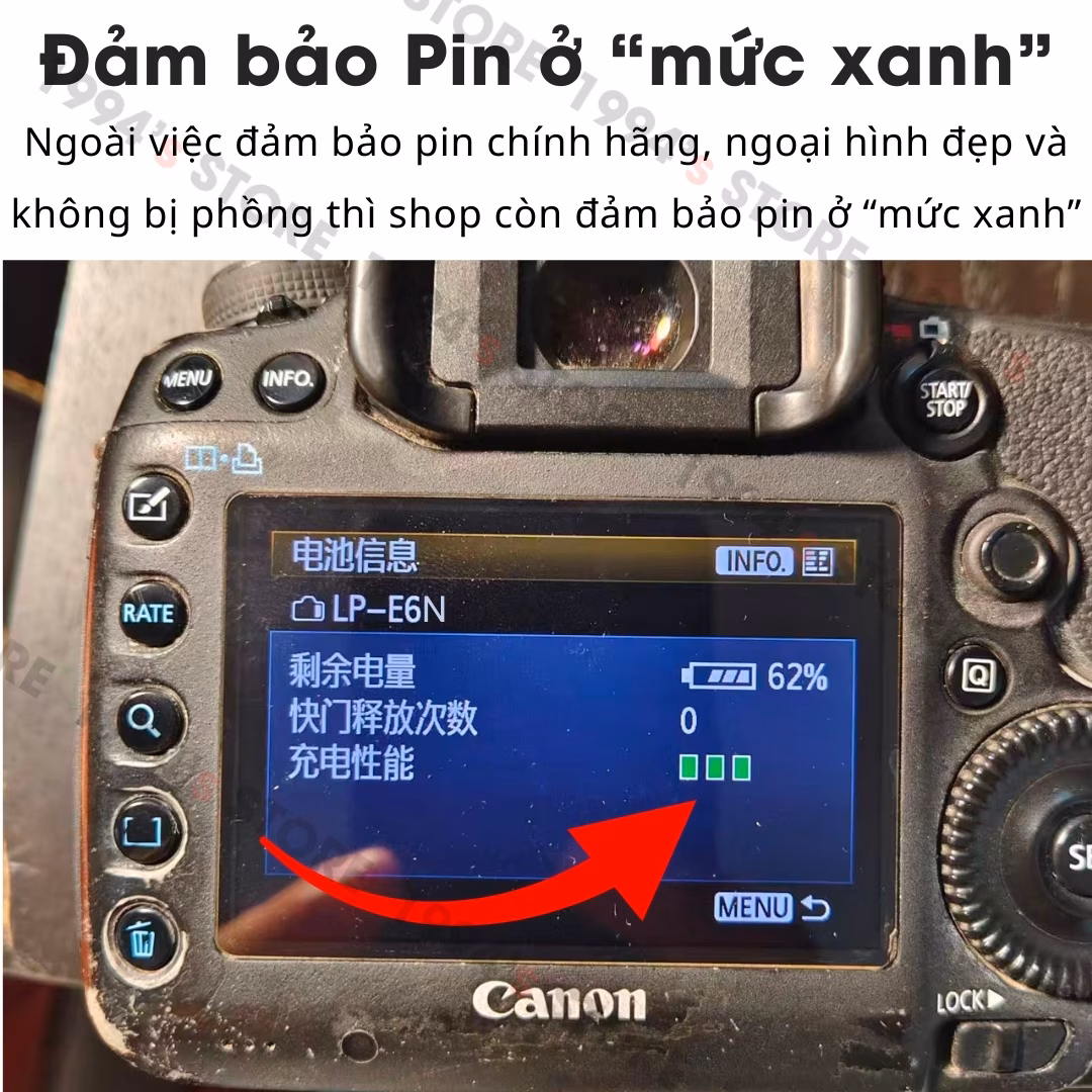 Mua pin máy ảnh Canon LP-E6N cũ uy tín