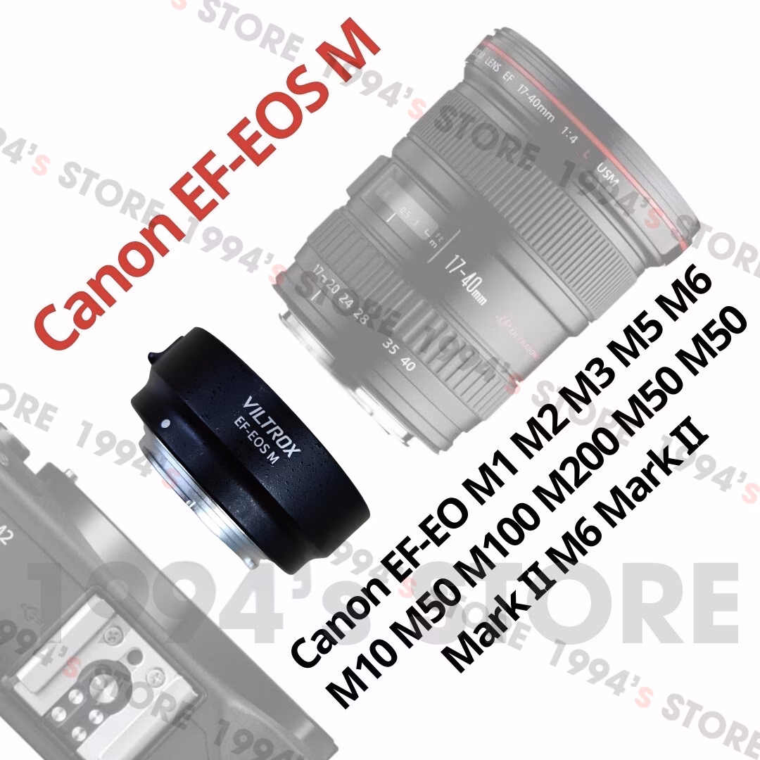 Ngàm chuyển ống kính Canon EF sang Canon EOS M