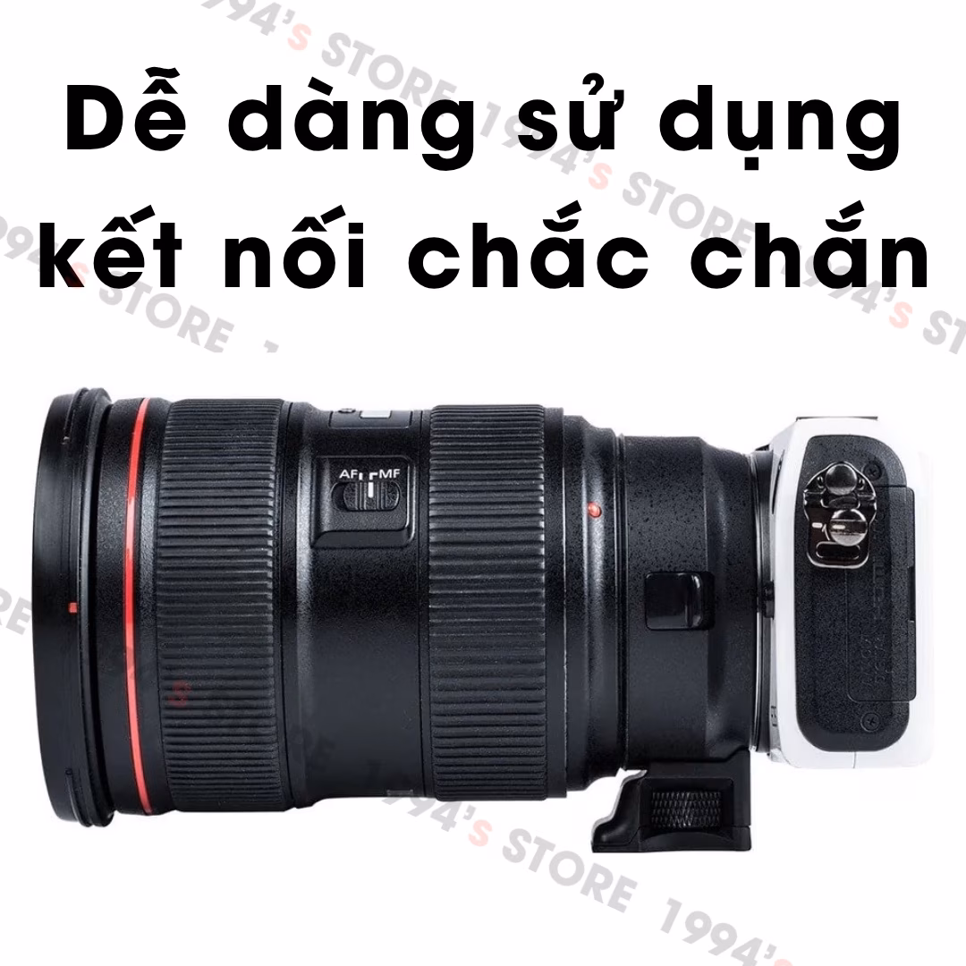 Cổng USB cập nhật firmware trên ngàm Viltrox EF-EOS M