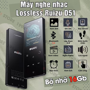 Máy Nghe Nhạc Học Tiếng Anh Ruizu D51 Bluetooth 8Gb | Lặp Đoạn A-B