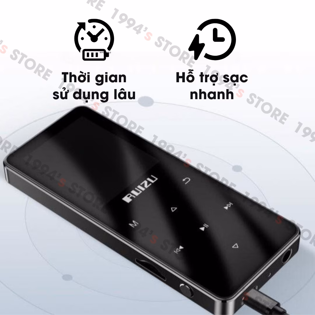 Máy Nghe Nhạc Học Tiếng Anh Ruizu D51 Bluetooth 8Gb | Lặp Đoạn A-B
