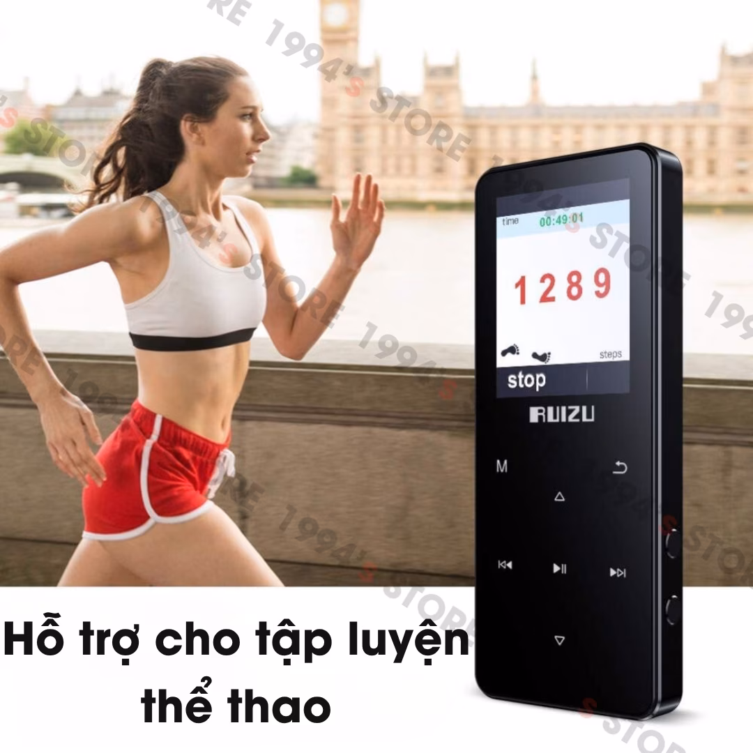 Máy Nghe Nhạc Học Tiếng Anh Ruizu D51 Bluetooth 8Gb | Lặp Đoạn A-B