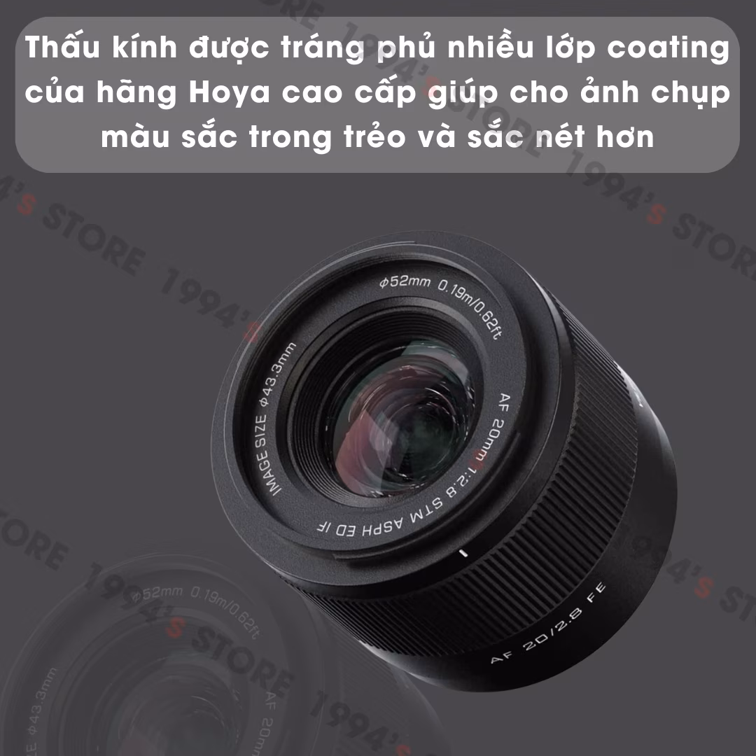 Viltrox 20mm F2.8 AF Full-Frame Sony/Nikon Z Chính Hãng